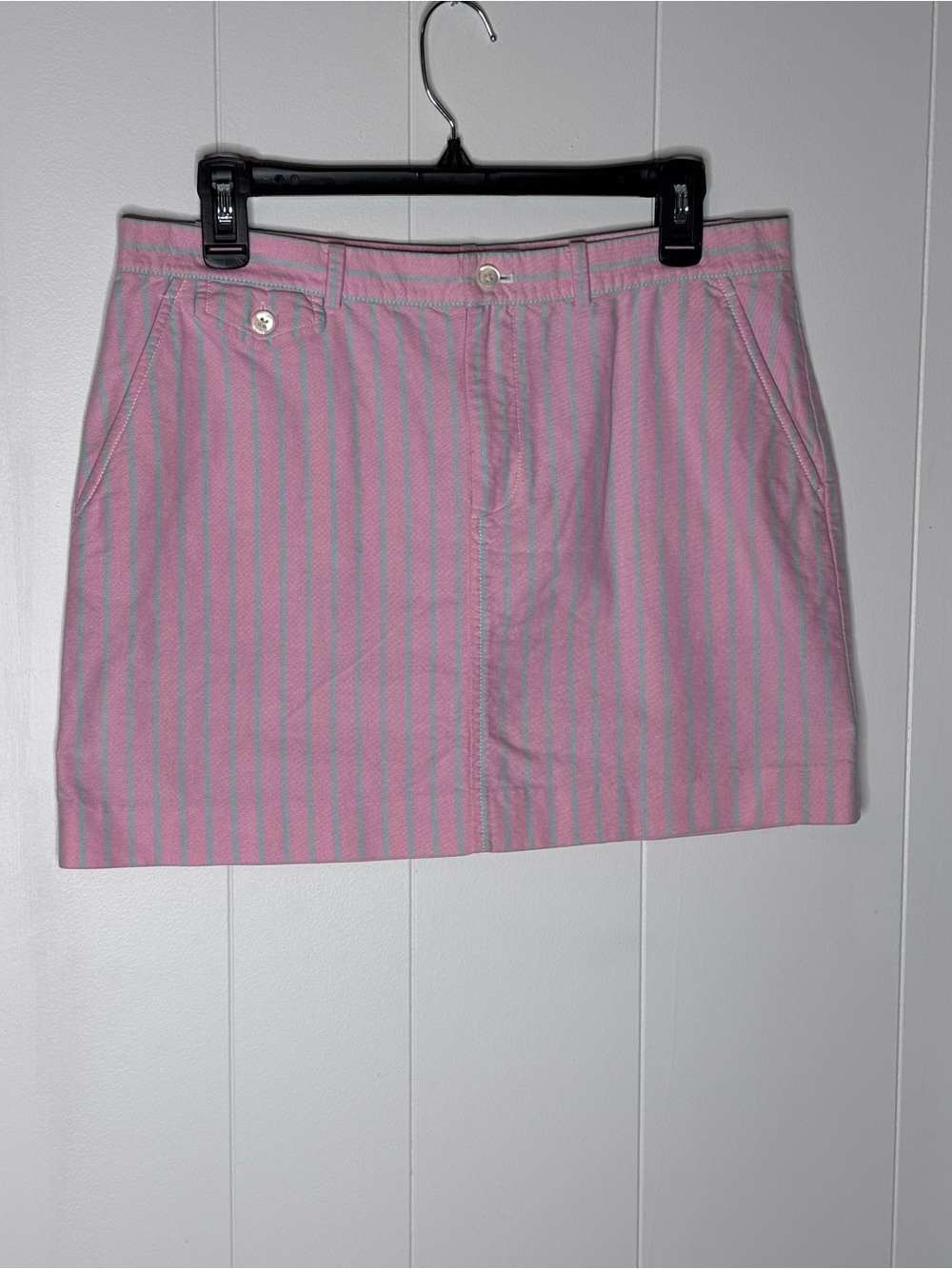 Ralph Lauren Striped Pink & Blue Striped Mini Skirt - Size 8